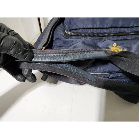 Authentic Prada Tessuto Nylon Diaper Bag Navy Blue/Black - Picture 5 of 13
